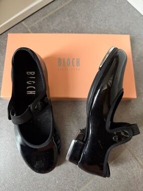 Bloch Black Patent Mary Jane Tap Flats